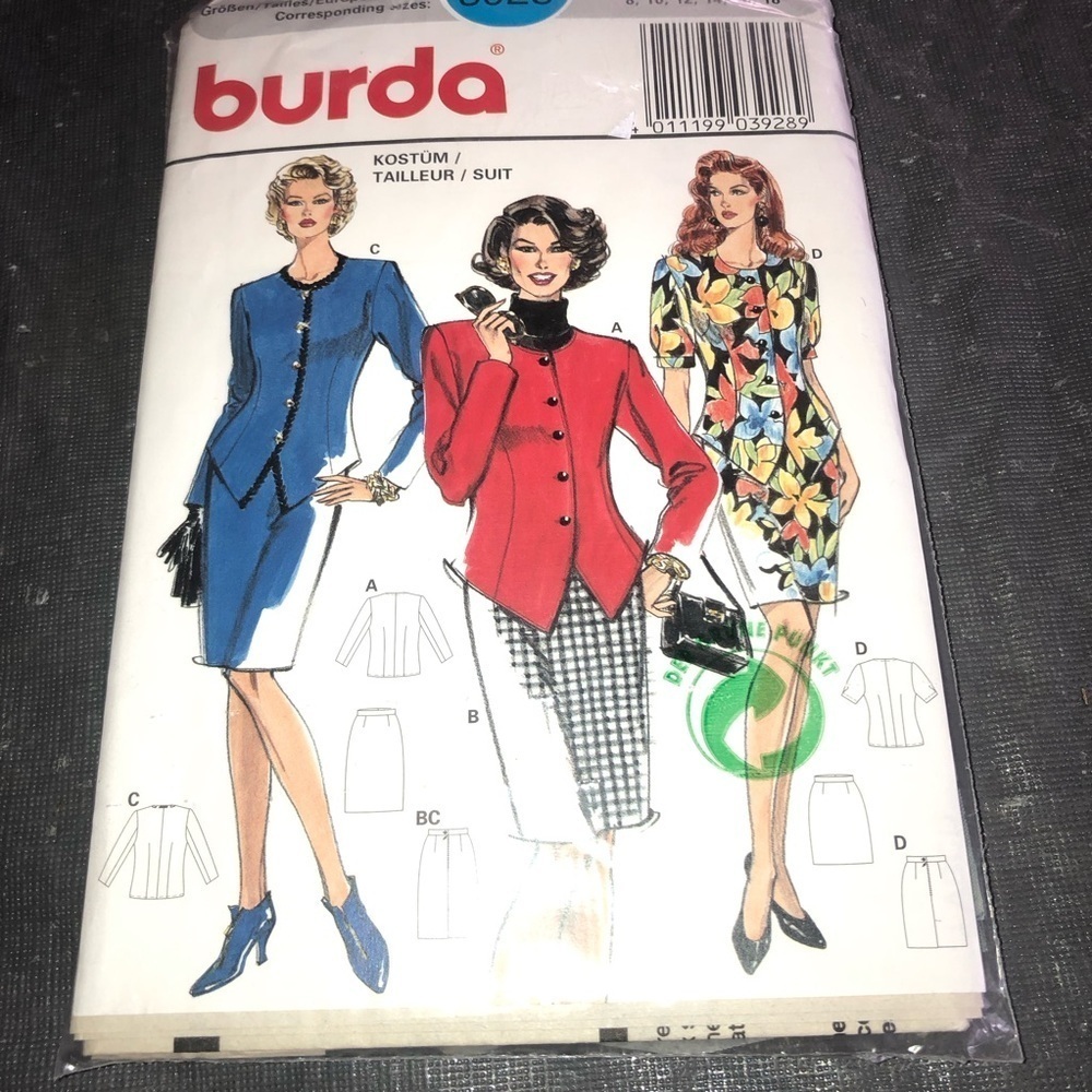 Burda Women's suit Pattern- multi size - Picture 6 of 6